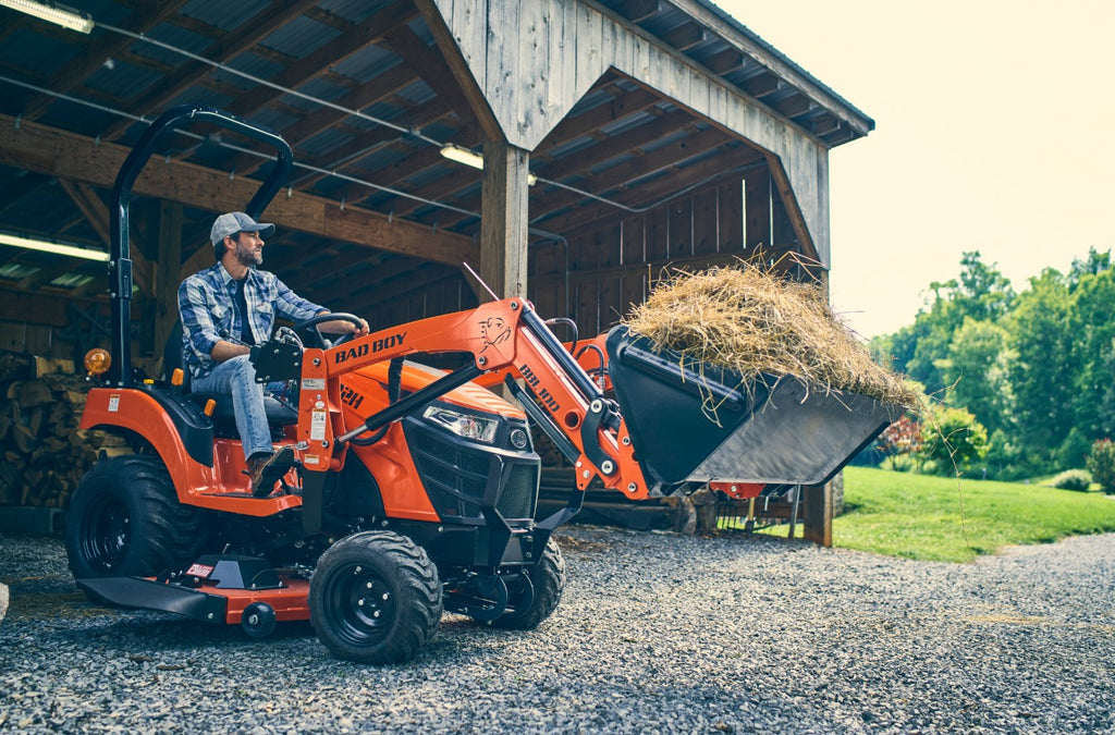 Patriot Tractor – Bad Boy 1022 10 Series, 22HP Tractor W/ 100 Loader & 54" Mid-Mower
