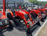 BAD BOY 4025HIL COMPACT TRACTOR, 25 HP DIESEL, BBL400 FRONT LOADER & 62" SSQA BUCKET