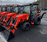 BAD BOY 4035CHILB HVAC COMPACT CABBED TRACTOR / 35 HP DIESEL / LOADER BBL400 / BACKHOE BBH400 / 62" SSQA BUCKET