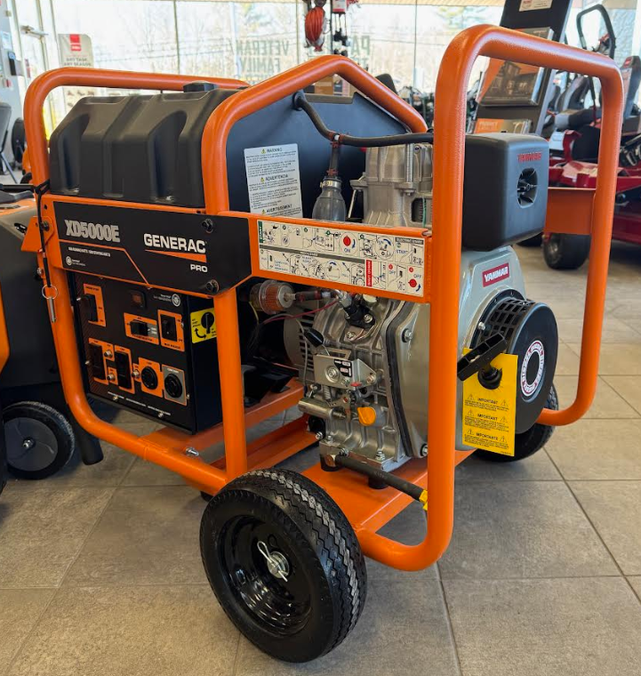 Patriot Tractor – Generac 5,000W Diesel Portable Generator – Electric Start with Wheel Kit