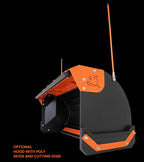 Patriot Tractor – Bad Boy 7' Snow Pusher, w/back drag kit, UHMW edge – Orange (BBSP84BDO)