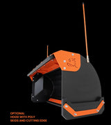 Patriot Tractor – Bad Boy 7' Snow Pusher, w/back drag kit, UHMW edge – Orange (BBSP84BDO)
