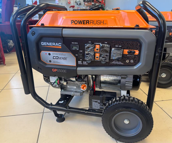 Generac 6,500W Portable Generator – Electric Start with CO-Sense