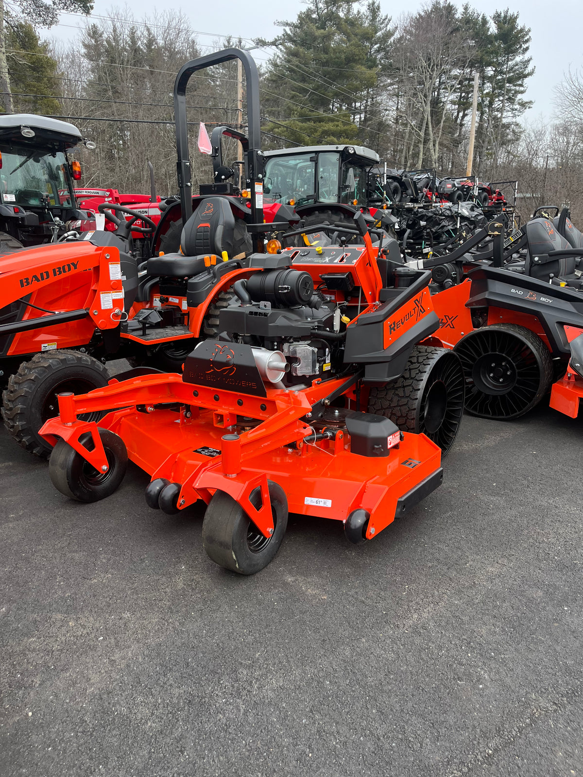 Patriot Tractor – Bad Boy Revolt X 61" Stand-On Commercial Zero-Turn Mower, 40 HP Vanguard, Rear Tweels
