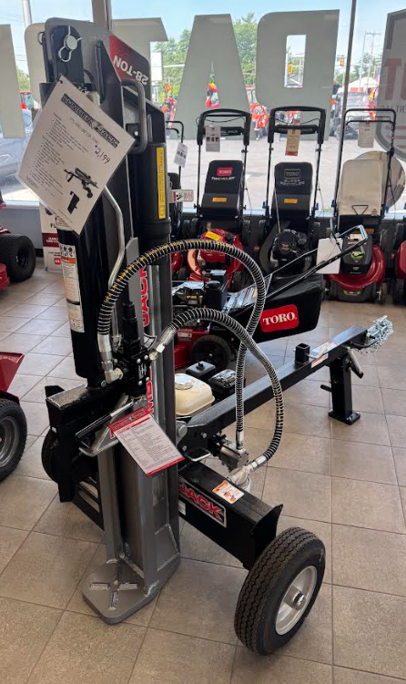 Lumberjack 28 Ton Hydraulic Log Splitter- Honda GX200 Gasoline - 4-Way Wedge & Hydraulic Fluid - LJCK YTL-590-180