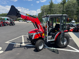2026 Massey Ferguson 1M.25H / Sub-Compact HVAC Cabbed Tractor / Loader / 25HP Diesel / 3-Range Hydrostatic / Single Rear Remote/ 54" SSQA Bucket