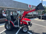 2026 Massey Ferguson 1M.25H / Sub-Compact HVAC Cabbed Tractor / Loader / 25HP Diesel / 3-Range Hydrostatic / Single Rear Remote/ 54" SSQA Bucket