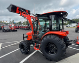 BAD BOY 5055CHIL / HVAC CABBED COMPACT TRACTOR/  55HP TURBO-CHARGED DIESEL / 4-RANGE HYDRO MAX TRANSMISSION / BBL500 LOADER / 72" SSQA Bucket