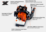 Echo PB-9510T 79.9CC Commercial Backpack Blower (Tube-Mounted Throttle)