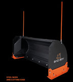 Patriot Tractor – Bad Boy 5' Snow Pusher W/ Backdrag Kit/ UHMW Edge (BBSP60UHBDO)