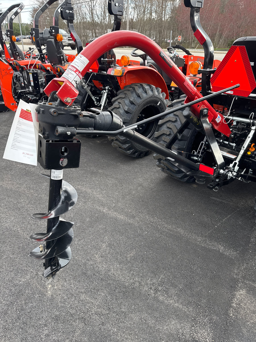 Worksaver 300 post hole drill, 3 point hitch, 9”x36” auger