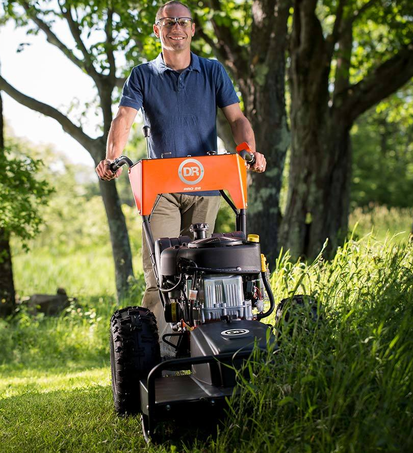 DR Brush Mower Pro 26" 15.5HP Walk-Behind Brush Cutter (AT45326BEN)