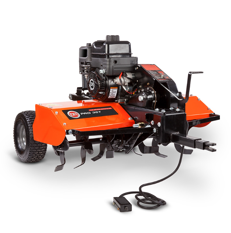DR Tow-Behind Rototiller Pro – 6HP Electric Start (TT15036DEN)